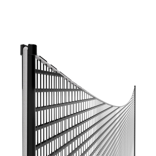 UNITE Ochranná síť Hokej – Kompletní zadní zábrana se rámem, sloupky & sítí